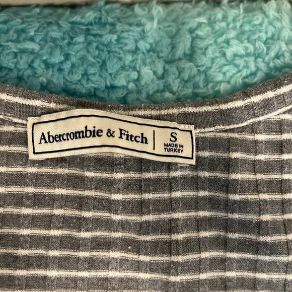 🔥Abercrombie & Fitch Gray Sheath Dress 3/4 Sleeve Scoop Neck🔥 - Picture 6 of 7